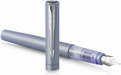 Parker Vector XL Πένα Γραφής Medium Μπλε από Ορείχαλκο με Μπλε Μελάνι