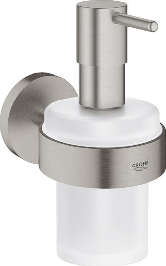 Grohe Essentials Wall Mounted Dispenser Glass White 160ml