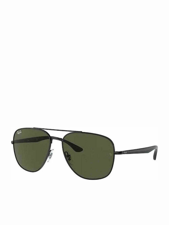 Ray Ban Unisex Sonnenbrille mit Schwarz Metall Gestell und Grün Linse RB3683 002/31