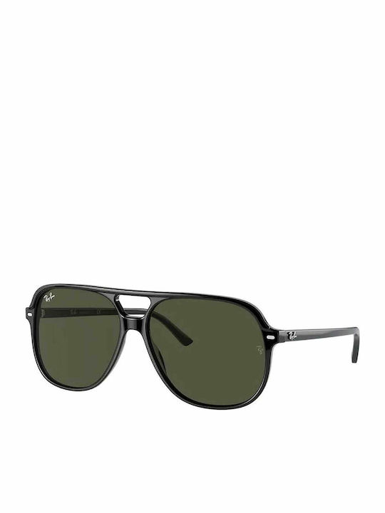 Ray Ban Ανδρικά Γυαλιά Ηλίου με Μαύρο Κοκκάλινο Σκελετό και Πράσινο Φακό RB2198 901/31