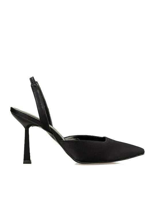 Envie Shoes Pointed Toe Heel with Stiletto Heel Black E02-14050-34