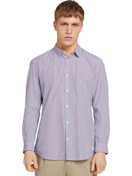 Tom Tailor Long Sleeve Shirt in Narrow Fit Stri...