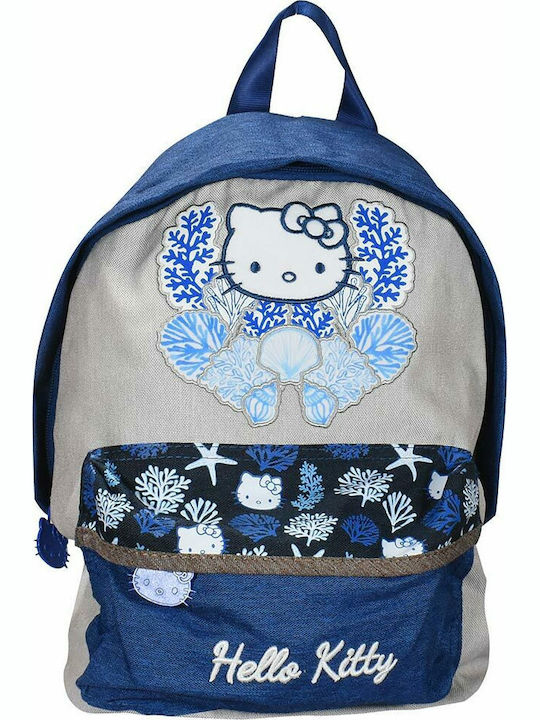 Hello Kitty Hello Kitty Σχολική Τσάντα Πλάτης Νηπιαγωγείου Μπλε 13lt