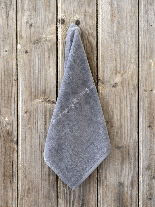 Nima Hand Towel Enjoy Today 40x40cm Gray