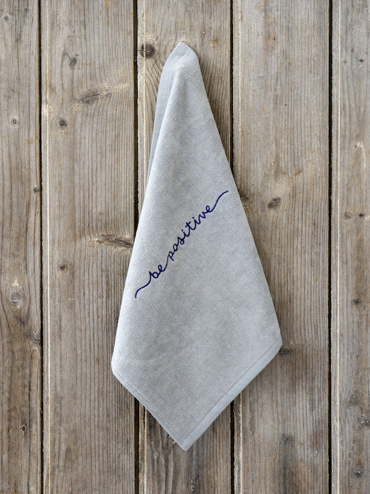 Nima Hand Towel Be Positive 27402 40x40cm. Gray