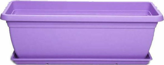 Micplast Mojito Ζαρντινιέρα Πλαστική Μωβ 40x20x17εκ.