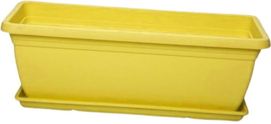 Micplast Mojito Planter Box Plastic Yellow 40x20x17cm.