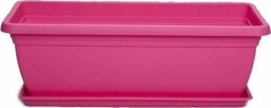 Micplast Mojito Ζαρντινιέρα Πλαστική Φούξια 40x20x17εκ.