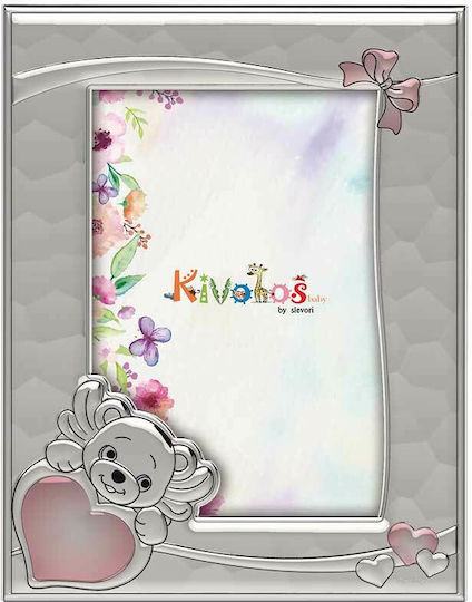 Slevori Slevori Kinder Bilderrahmen Silber Rosa 9x13cm