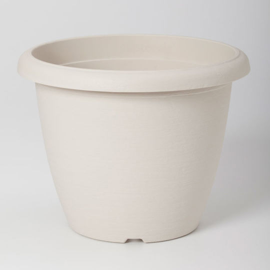 Plastecnic Terrae Γλάστρα Πλαστική Λευκή 60x60x42.5εκ.