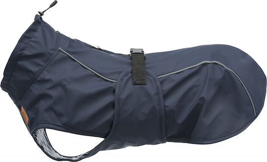 Trixie Husum Blue Waterproof / Windproof Dog Coat with 40cm Back Length