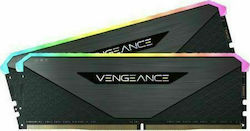 Corsair Vengeance RGB RT 32GB DDR4 RAM mit 2 Modulen (2x16GB) und Geschwindigkeit 3600 für Schreibtisch