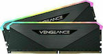 Corsair Vengeance RGB RT 32GB DDR4 RAM με 2 Modules (2x16GB) και Ταχύτητα 3600 για Desktop