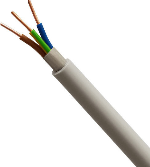 Elmark Power Cord Type NYM with Cable Properties 3x1.5mm² in Gray Colour 1m