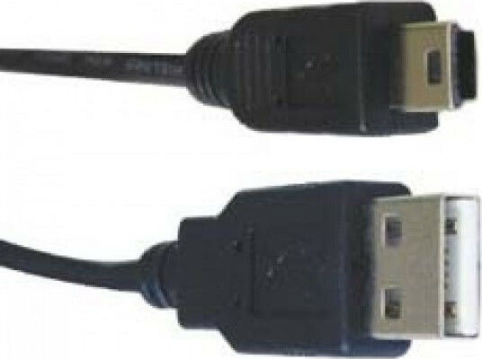 USB 2.0 Kabel USB-A-Stecker - Mini-USB-B-Stecker Schwarz 2m 04.001.0089