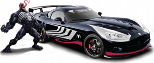 Jada Toys Marvel: Spiderman 2008 Dodge Viper Όχημα Ρέπλικα σε Κλίμακα 1:24