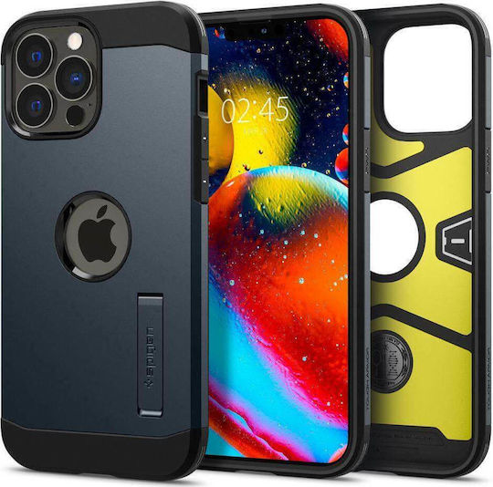 Spigen Tough Armor Plastic / Silicone Back Cover Durable Metal Slate (iPhone 13 Pro Max)