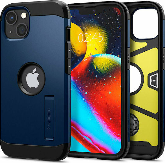 Spigen Tough Armor Umschlag Rückseite Kunststoff / Silikon Robust Marineblau (iPhone 13 Mini) ACS03333