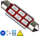 GloboStar Lamps Car C5W Canbus LED 6000K Cold W...