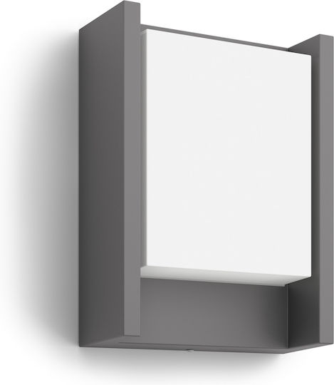 Philips MyGarden Arbour Wandmontierte Außen-Deckenleuchte LED IP44 6W mit Warmweiß Licht 22.1x16.6εκ.