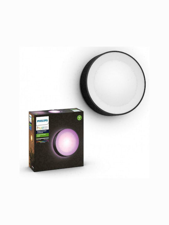 Philips Daylo Επιτοίχια Εξωτερική Πλαφονιέρα LED IP44 15W με RGBW Φως