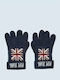 Kids Gloves Navy Blue Lucas Flag
