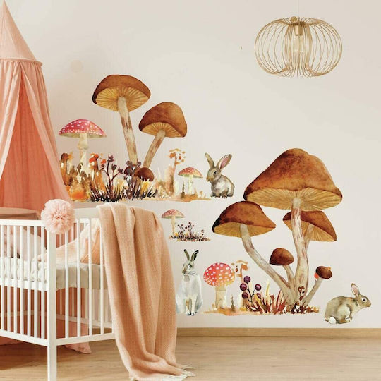 RoomMates Decor Kinder Wandsticker Wand Mushroom Junior 127x83.51cm 13Stück