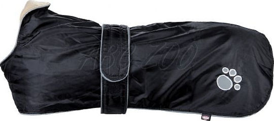 Trixie Orleans Hundemantel Fleece / Wasserdicht Schwarz mit Rückenlänge 25 cm.