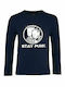 Kids Long Sleeve "Stay Punk", French Navy