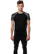 Contrast T-shirt Μαύρο