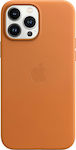 Apple Leather Case with MagSafe Leather Back Cover Golden Brown (iPhone 13 Pro Max)