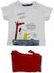 Kids Clothing Set with Shorts Summer 2 Pieces White