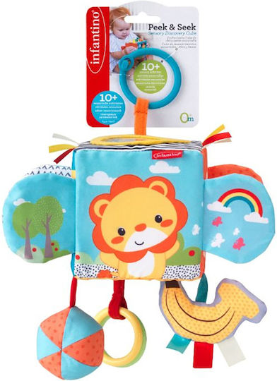 Infantino Pendant Toy for Car Peek & Seek Sensory Discovery Cube for 0++ Months