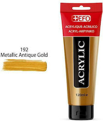 +Efo Acrylic Acrylic Paint Set in Gold color 192 Metallisches Antikgold 120ml 1Stück 389192