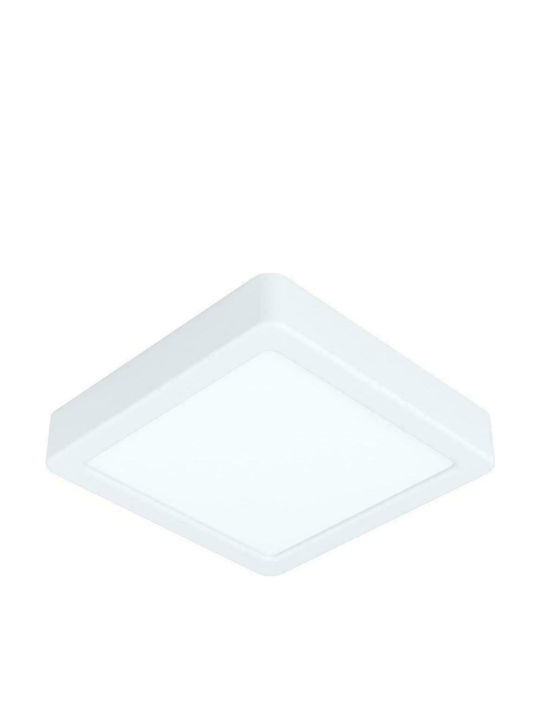 Eglo Fueva 5 Τετράγωνο Εξωτερικό LED Panel Ισχύος 10.5W με Θερμό Λευκό Φως 16x16εκ.