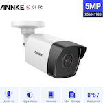 Annke C500 IP Cameră de Supraveghere 5MP Full HD+ Rezistentă la apă cu Microfon și cu Lanternă 2.8mm