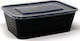 Plastika THrakis Disposable Plastic PLA Tableware for Hot / Microwave Safe 500ml Black 50pcs