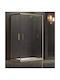 Karag Efe 100 Καμπίνα Ντουζιέρας με Συρόμενη Πόρτα 70x80x190cm Clear Glass Oro