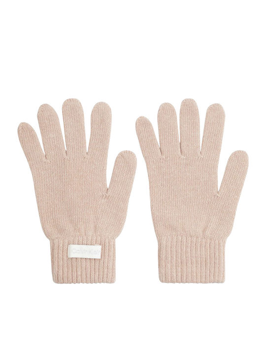 Calvin Klein Ροζ Γυναικεία Πλεκτά Γάντια