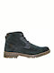 Suede Navy Μπλε Ανδρικά Μποτάκια