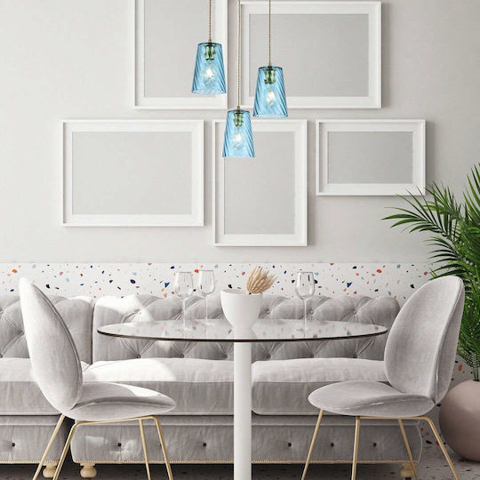Rabalux Pendant Light Blue Rail with Socket E27 42cm