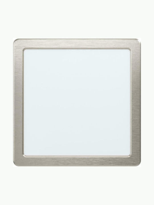 Eglo Fueva 5 Τετράγωνο Χωνευτό LED Panel Ισχύος 16.5W με Θερμό Λευκό Φως 21.6x21.6εκ.