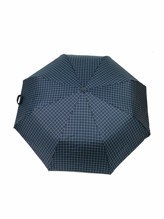 PRIVATO OY03-YS2-1 Umbrella with Automatic Opening plaid blue