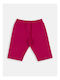 Kinder Leggings Radfahren Kurz Fuchsie
