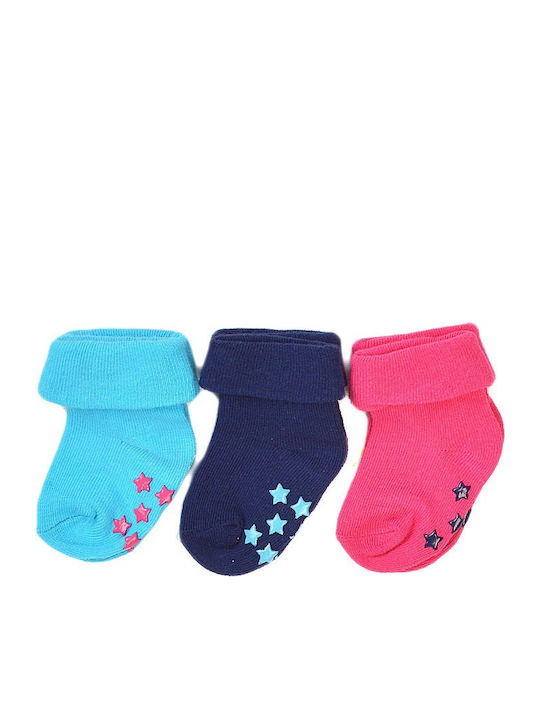 Socks set of 3 pieces with non-slip sole Minoti