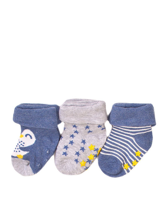 Socks set of 3 pieces with non-slip sole Minoti