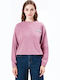 Cropped Women's Sweatshirt Dusty Rose