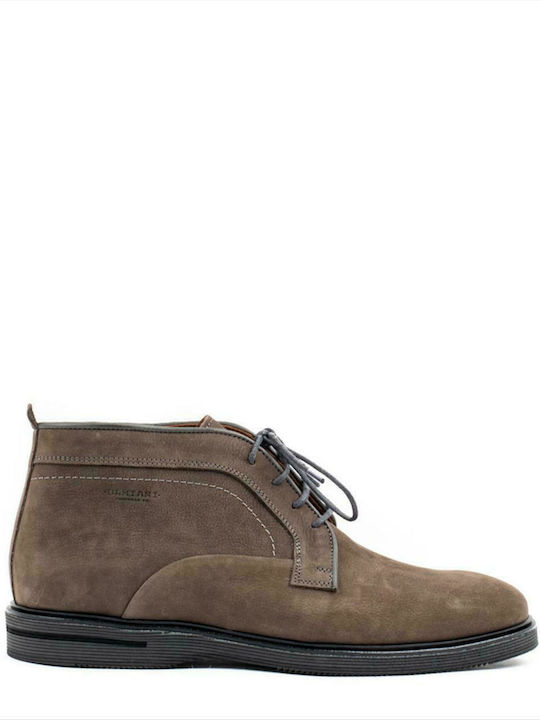 Damiani Men's Suede Boots Brown