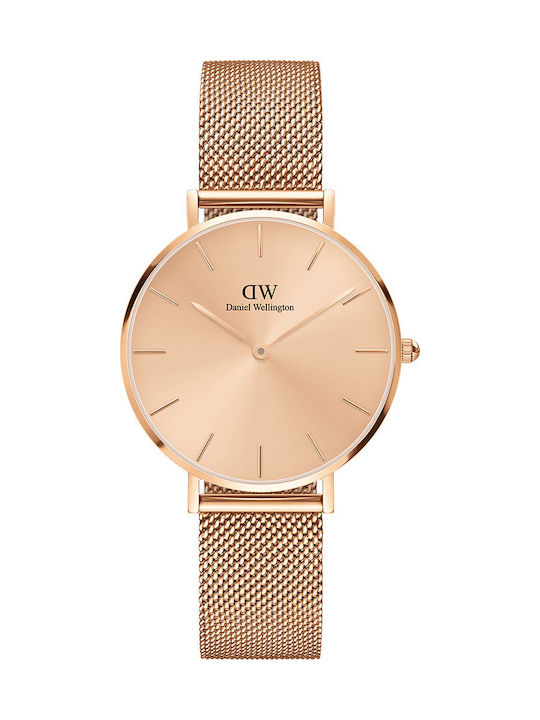 Daniel Wellington Petite Unitone Women's Watch with Pink Gold