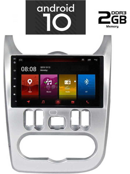 Lenovo Car Audio System for Renault Logan Audi A7 Dacia Duster / Logan / Sandero 2006-2012 (Bluetooth/USB/AUX/WiFi/GPS) with Touch Screen 9" IQ-AN X4738_GPS